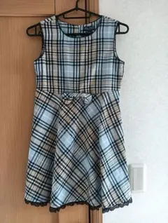 ワンピース　チェック　140