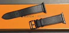 Apple Watch Hermes バンド ブラック レザー 42mm【中古】 - メルカリ
