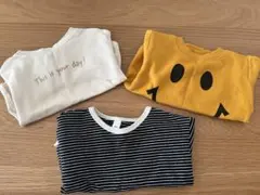 ベビー トレーナーセット ボーダー　スマイル　保育園着まとめ売り