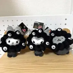 サンリオミャクミャク　ブラック　クロミ　マイメロ　ポムポムプリン カラビナBC