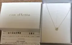 ✦con affetto✦ K10ダイヤモンドクロスネックレス 【購入証明書】有 