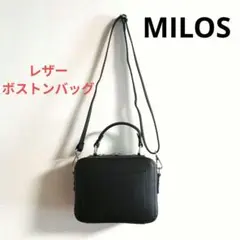 ほぼ新品　MILOS　レザーボストン　ベイクルーズ　ブラックのサムネイル