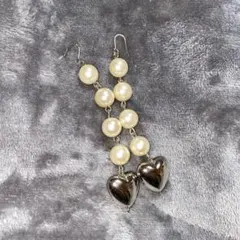 【極美品】ピアス　パール　 シルバー　ハート【定価3,900円】