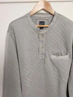 90s OLD GAP キルティングヘンリーネック 長袖