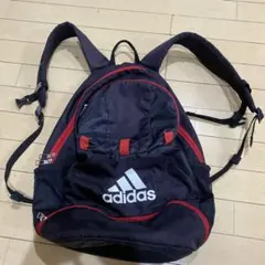 adidas バックパック 黒 赤　ボール入れあり
