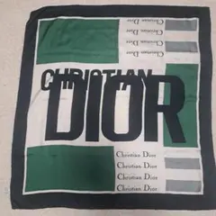 [にこ様]ヴィンテージ クリスチャンディオール 大判スカーフ　シルク
