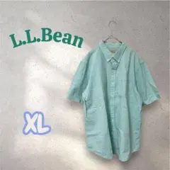 L.L.Bean エルエルビーン　チェック柄 ボタンダウン半袖シャツ　XL