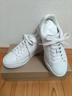 【極美品】COACH ホワイト レザースニーカー ハイ ライン スニーカー