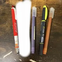 シャーペン　マーカーペン　4本セット