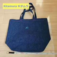 キタムラ　デニムブルー トートバッグ 大きめのサムネイル