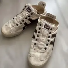 オニツカタイガー　メキシコ６６スリッポン　２３.５　ベージュブラウン希少レア♪