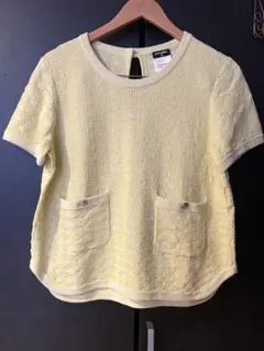 ˚✧₊⁎CHANEL シャネルサマーニット　38⁎⁺˳✧༚ CHANEL】シャネル『半袖ニット size38』P23133V01543 04P