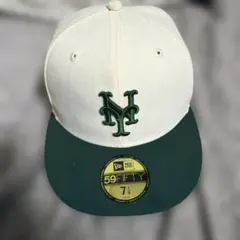 New Era 59FIFTY キャップ 7 1/4 ホワイト/グリーン