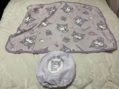 サンリオ　Kuromi クロミ フリースブランケット クッション