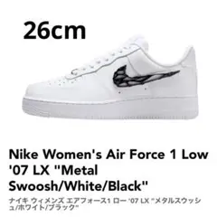 Nike WMNS AF1 Low LX Metal Swoosh 26cm 白のサムネイル