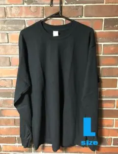 GILDAN ギルダン 無地 ロンT 6oz L ブラック 黒 長袖