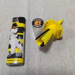 【未使用】阪神タイガースゴルフティー&簡易ライター(八木裕)