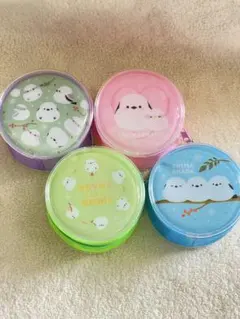 シマエナガ　ミニポーチ　コインケース　4個セット