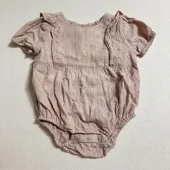 teteatete 刺繍ロンパース　くすみピンク　70
