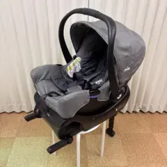 クリーニング済　☆美品☆　ジョイー　ベビーシート　ISOFIXベース付　グレー