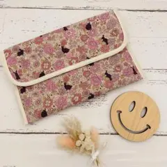 ☆ハンドメイド☆うさぎ ピンク 外せるケース 母子手帳ケース マルチケース