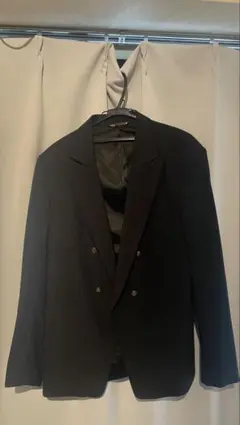 ZARA テーラードジャケット ブラック ダブルボタンのサムネイル