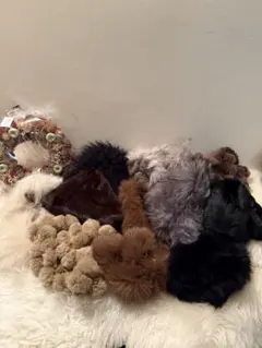 リアルファー　アラカルト　ショールとバッグ　12点　おまとめ