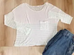 ボーダーカットソー　※アダムエロペ