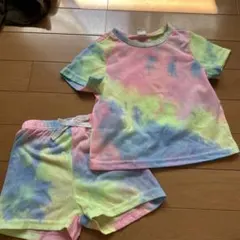 SHEIN タイダイ柄 Tシャツ ショートパンツ セット 12-18Mのサムネイル
