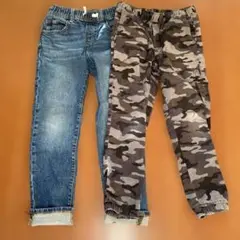 GAP デニムと迷彩柄パンツセット L 140センチ