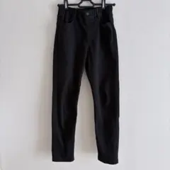GU ブラック長ズボン 150 デニム