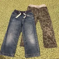 キッズデニムパンツ　2枚セットのサムネイル