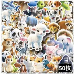 946　ステッカー　お裾分け　フレークシール　海外　防水　韓国　動物　生き物