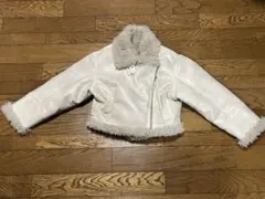 【MURUA】アンイーブンショートフェイクムートンジャケット