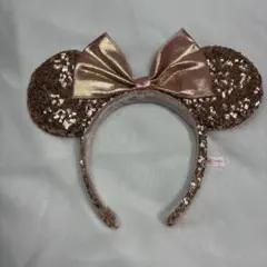 スパンコール　カチューシャ　ディズニー　ミニー