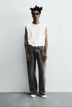 ZARA バギーフィット デニムパンツ 40