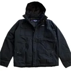 パタゴニア ワナカダウンジャケット L　黒　フーディー キルティング　h2no