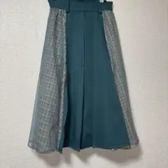 axes femme スカート Mサイズ 膝下丈 グリーン