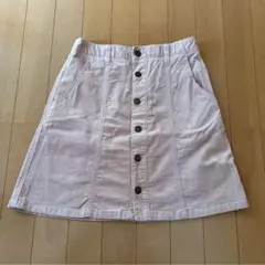 Heather コーデュロイ フロントボタン ミニスカート
