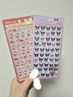 正規品 サンリオ キティ クロミ ボンボンドロップシール ミニ