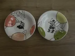 ムーミン キャラクター豆皿 2枚セット 【リトルミィ・スナフキン】