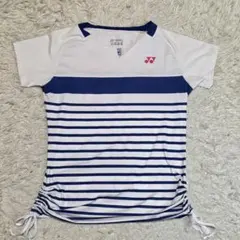 極微品 YONEX ストライプ テニス Tシャツ L