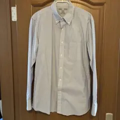 UNIQLO スリムフィット ストライプ 長袖シャツ L