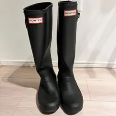 HUNTER ハンター　黒　ブラック　レインブーツ　23.5cm