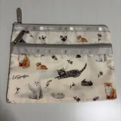 LeSportsac 猫柄 ポーチ