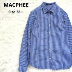 MACPHEE マカフィー トゥモローランド シャツ ストライプ 長袖 38