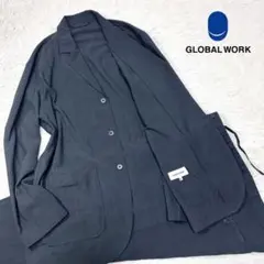 【2024年モデル×XL×美品】グローバルワーク フレンチリネンセットアップ 麻