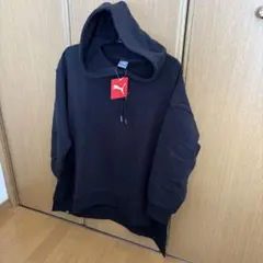 新品　プーマ パーカー　チュニック　トレーナー　S ブラック　黒　スウェット