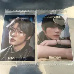 TXT ツインウエハース ステッカー ボムギュ 二枚 レア 箔押し仕様