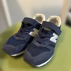 new balance ネイビー スニーカー ベルクロ 19cm